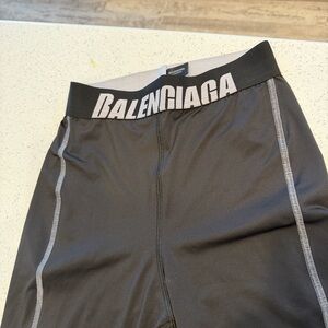 Balenciaga Black Logo Waistband leggings